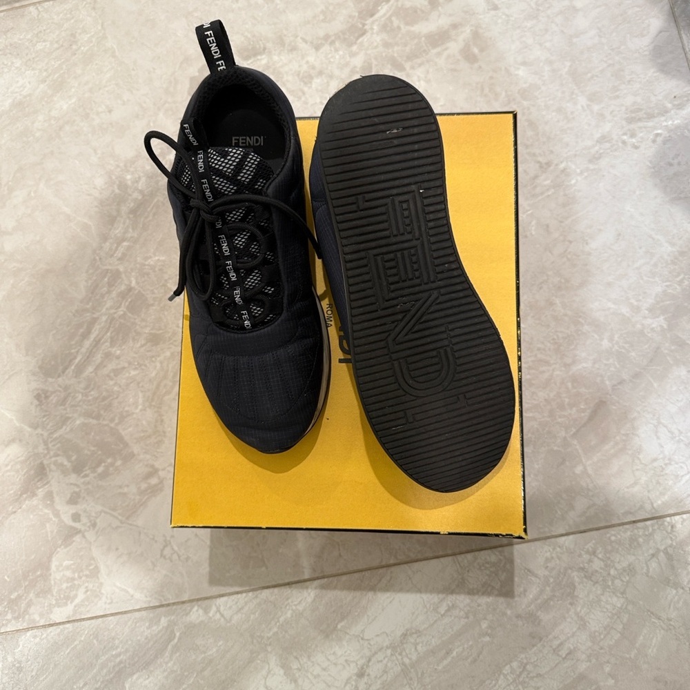 Fendi Black and White Sneakers - Picture 8 of 8